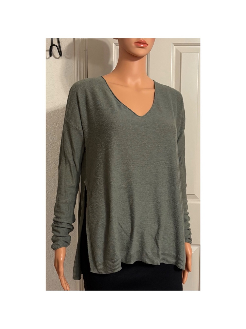 Mossimo Supply Co. Women's V-Neck Sweater Top in Olive